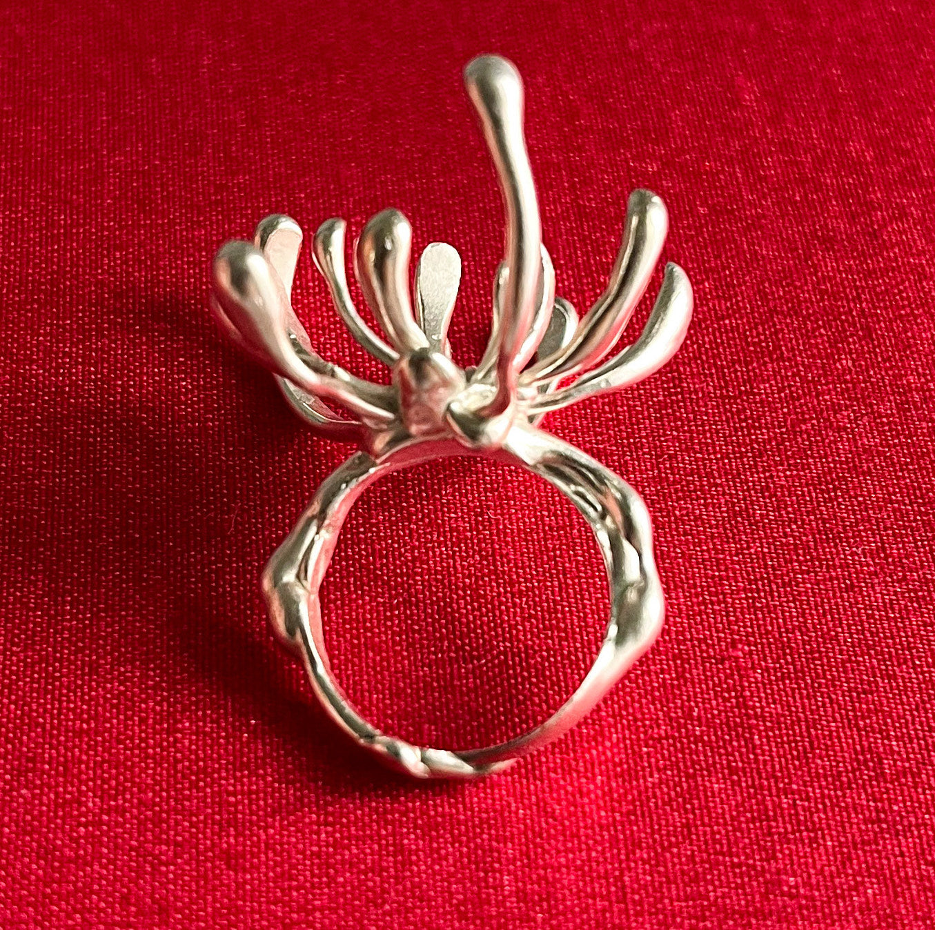 Chrystanthemum Ring in Silver