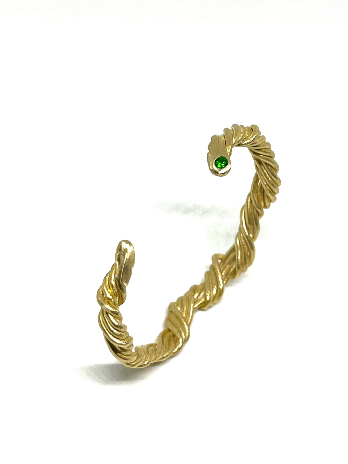 Twisted Rope Cuff with Tsavorite