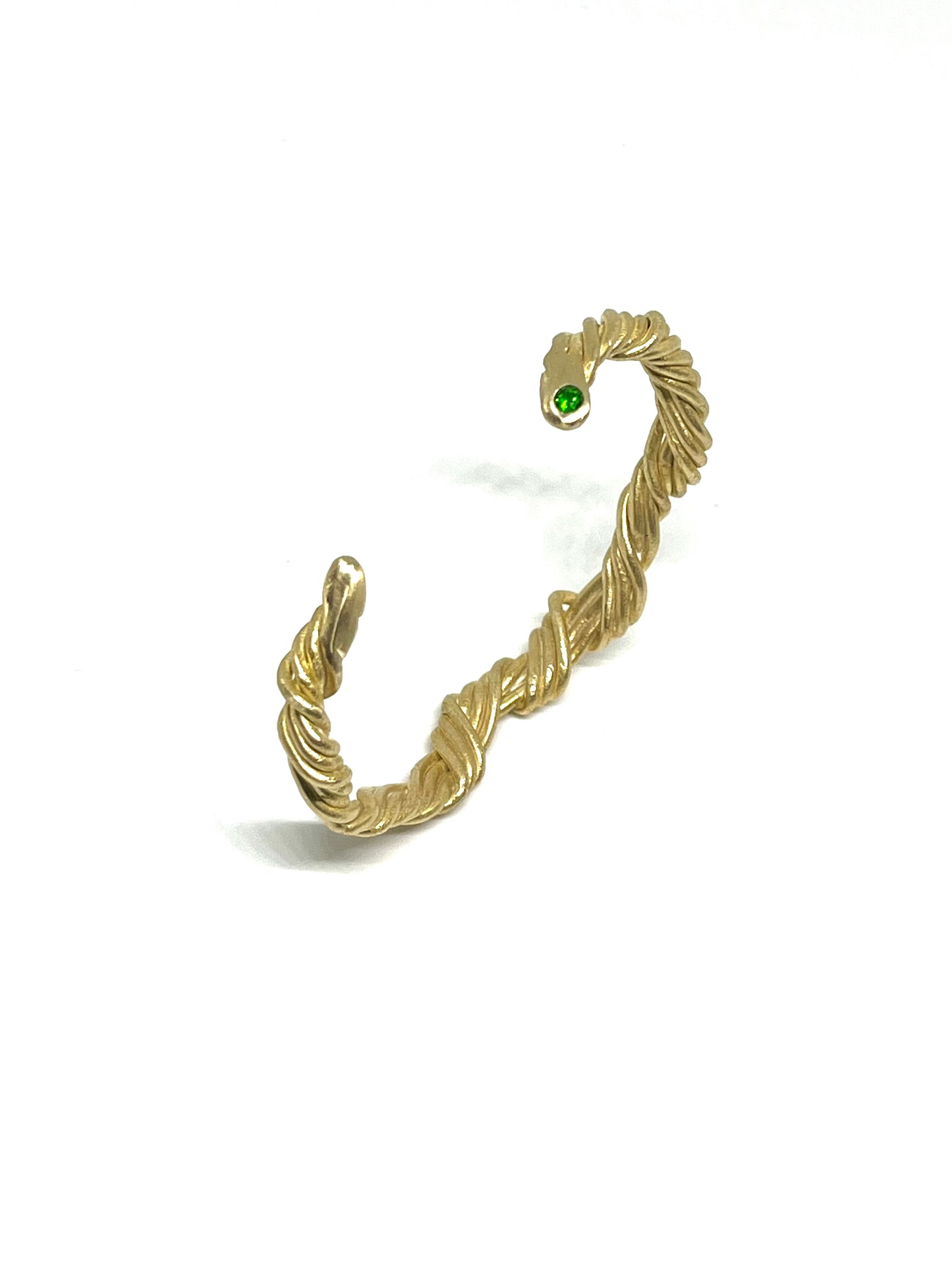 Twisted Rope Cuff with Tsavorite